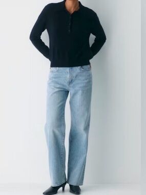 Aritzia Denim Forum The Farrah Hi-rise Wide Jean Size 23